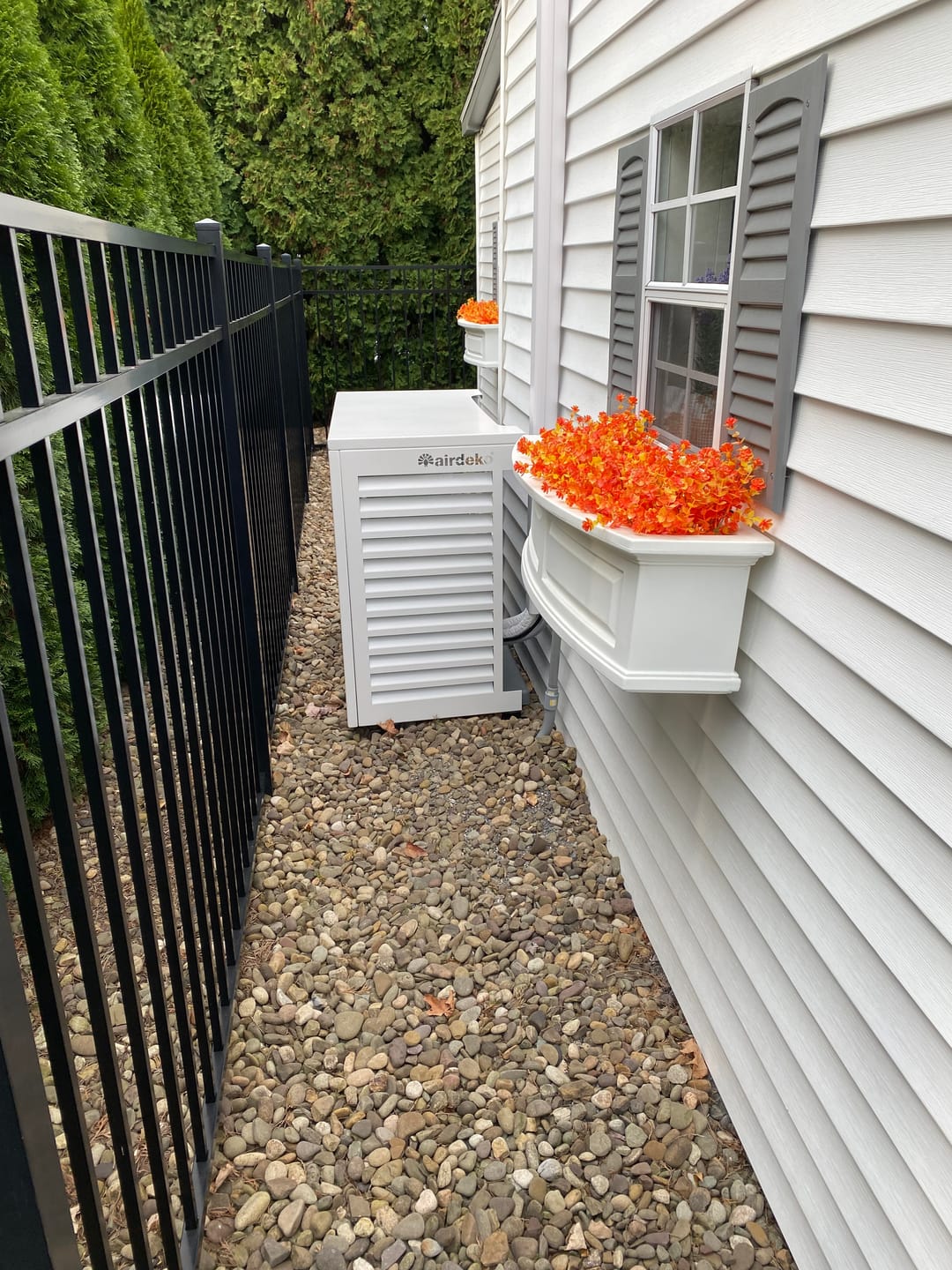 Customer photo review of Mini-Split AC Cover - White