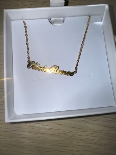 Customer photo review of Personalized Name Necklace