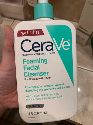 Customer photo review of Foaming Facial Cleanser