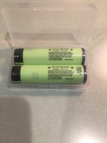 Customer photo review of Panasonic NCR18650B 3350mAh 4.87A Battery - Protected Button Top