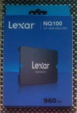 Customer photo review of Disco Solido Lexar 960GB 2.5 SATA 6Gb/s