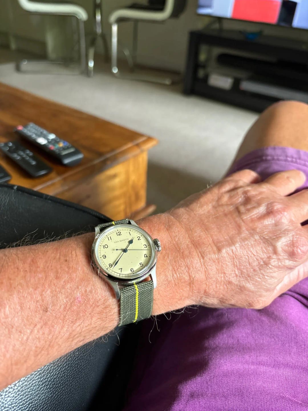 Customer photo review of Suunto Nylon Band - Lightweight Comfortable Tactical Strap