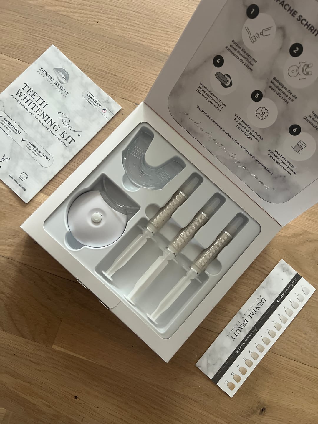 Customer photo review of Zahnbleaching-Set Rapid+