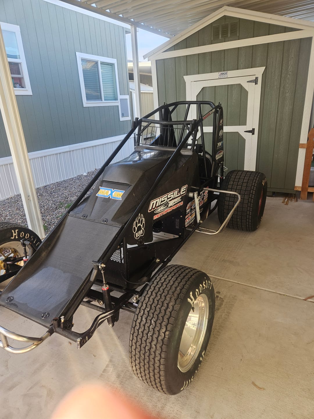 Customer photo review of Pit Light Storage Rack - 5 Foot Models