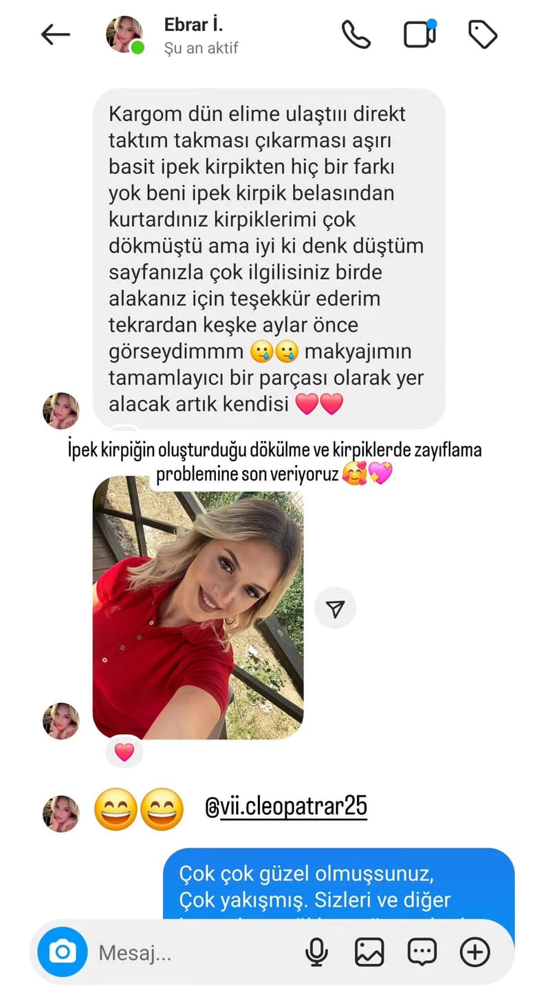 Customer photo review of Magic Eyes™ Sihirli Kirpikler