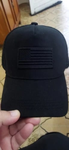 Customer photo review of American Flag Trucker Hat