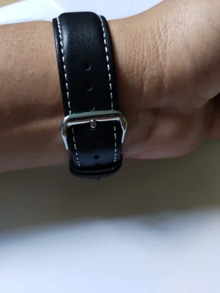 Customer photo review of Huawei Leather Watch Band - Premium Stylish Design