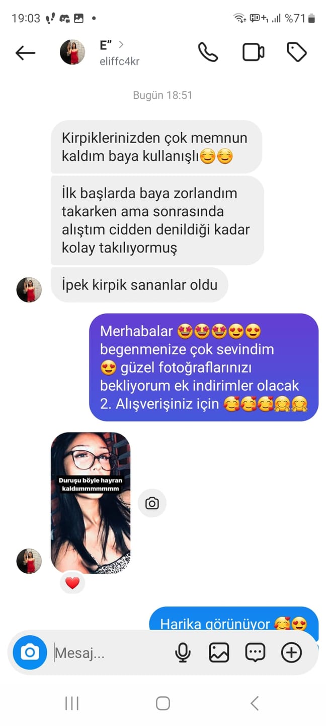 Customer photo review of Magic Eyes™ Sihirli Kirpikler