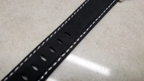 Customer photo review of Samsung Galaxy Watch Leather Band - Classic Genuine Design