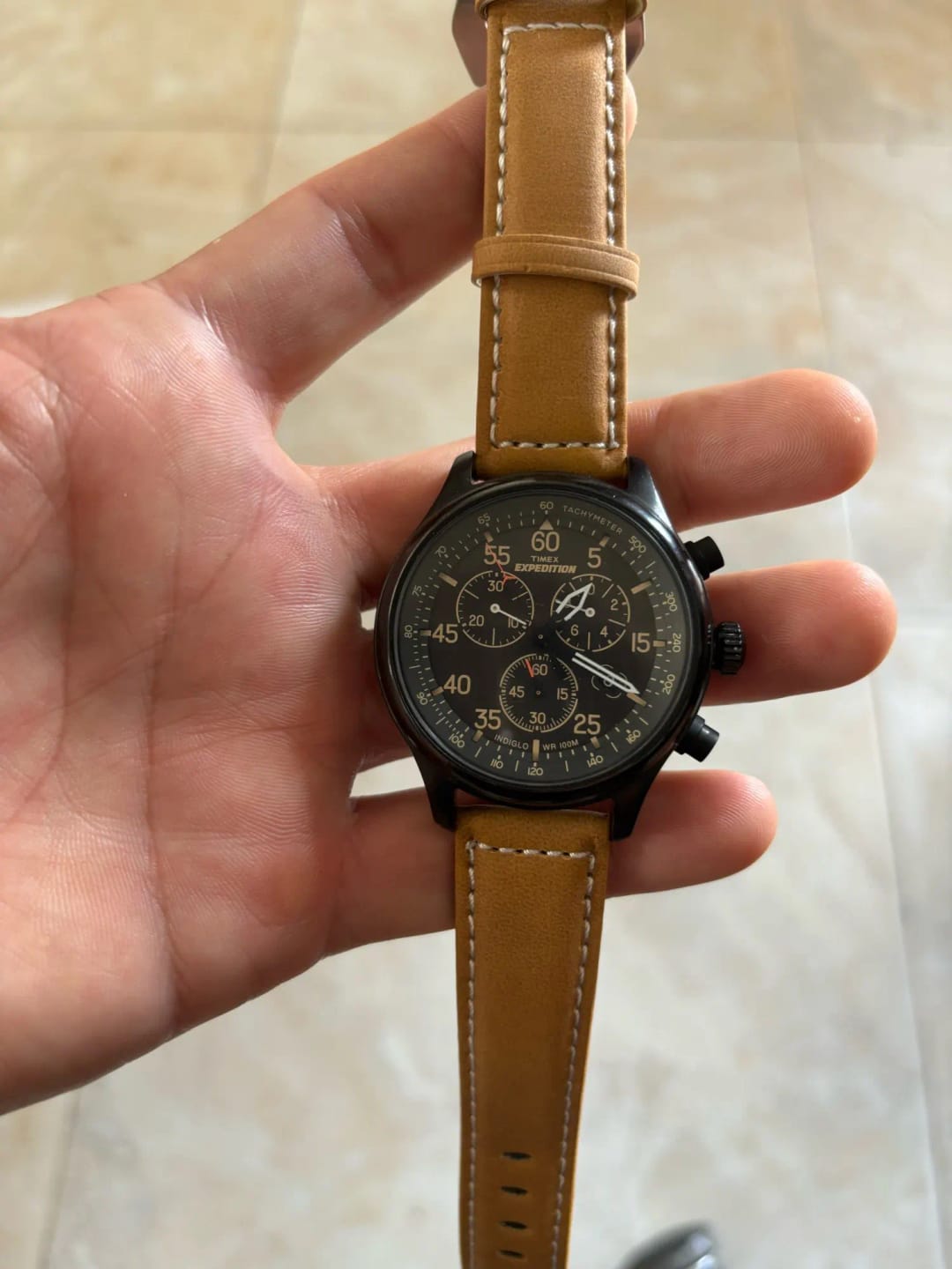 Customer photo review of Suunto Leather Watch Band - Durable Classic Design