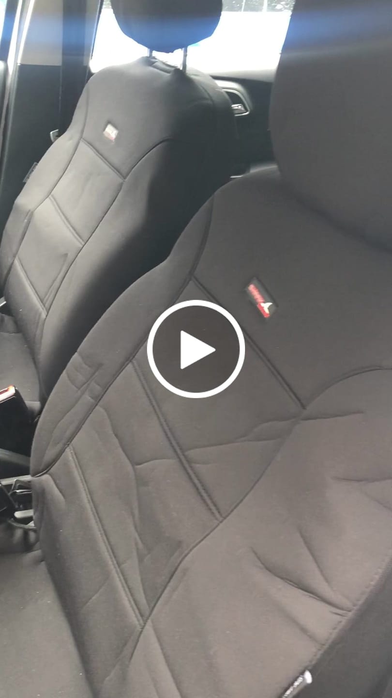 Customer video review of Sharkskin Neoprene Universal Front Seat Covers