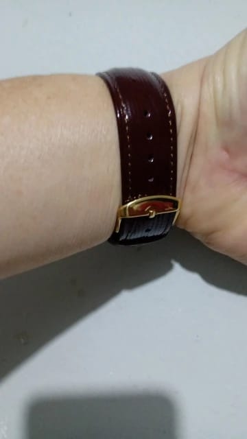 Customer photo review of Samsung Galaxy Watch Leather Band - Elegant Durable Design
