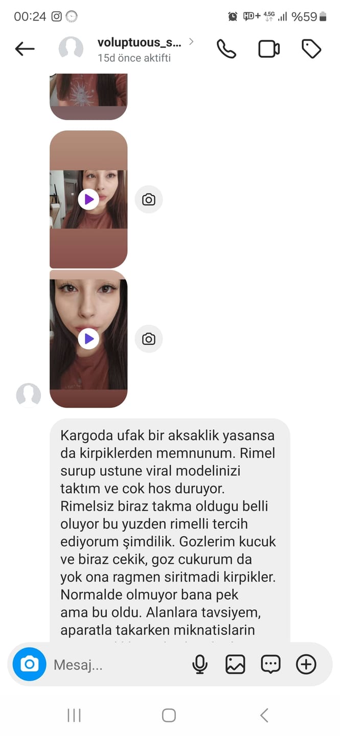 Customer photo review of Magic Eyes™ Sihirli Kirpikler