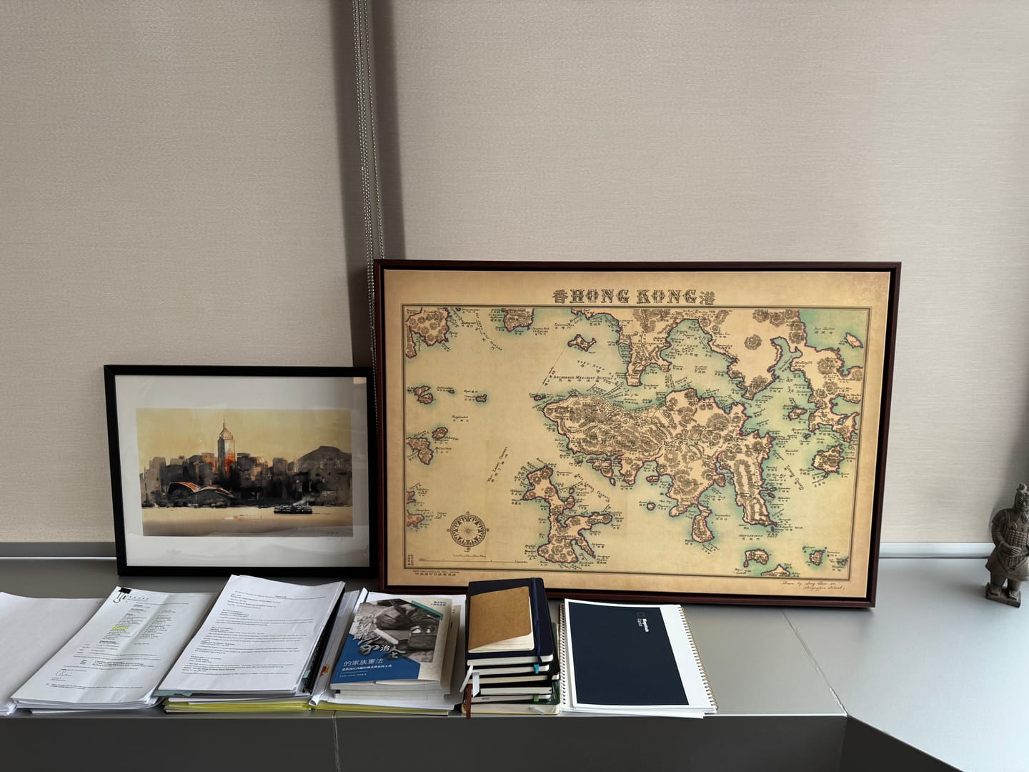 Customer photo review of Old Map of Hong Kong, 1924 by Sung Chun Wa - Central, Kowloon, Causeway, Victoria Harbour, Islands, Mountains, Lamma