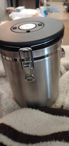 Customer photo review of Airtight Bean Canister with CO2 Valve
