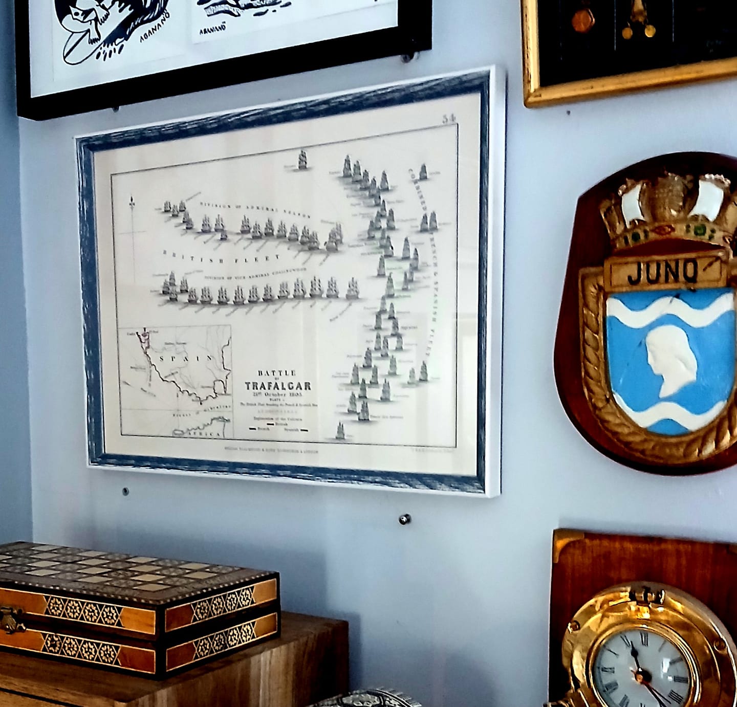 Customer photo review of Battle of Trafalgar: The British Fleet breaking the French and Spanish line by AK Johnston, 1852