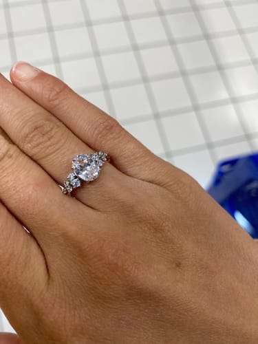Customer photo review of Cluster Ring