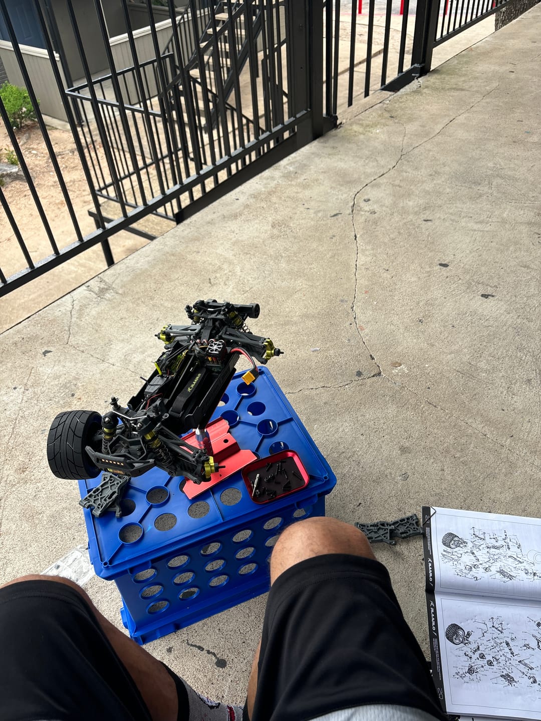 Customer photo review of Aluminum Front Steering Hub For RZ001