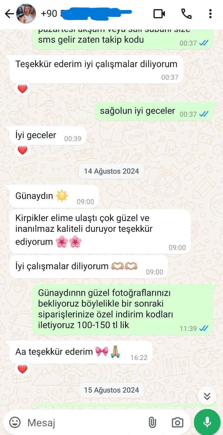 Customer photo review of Magic Eyes™ Sihirli Kirpikler