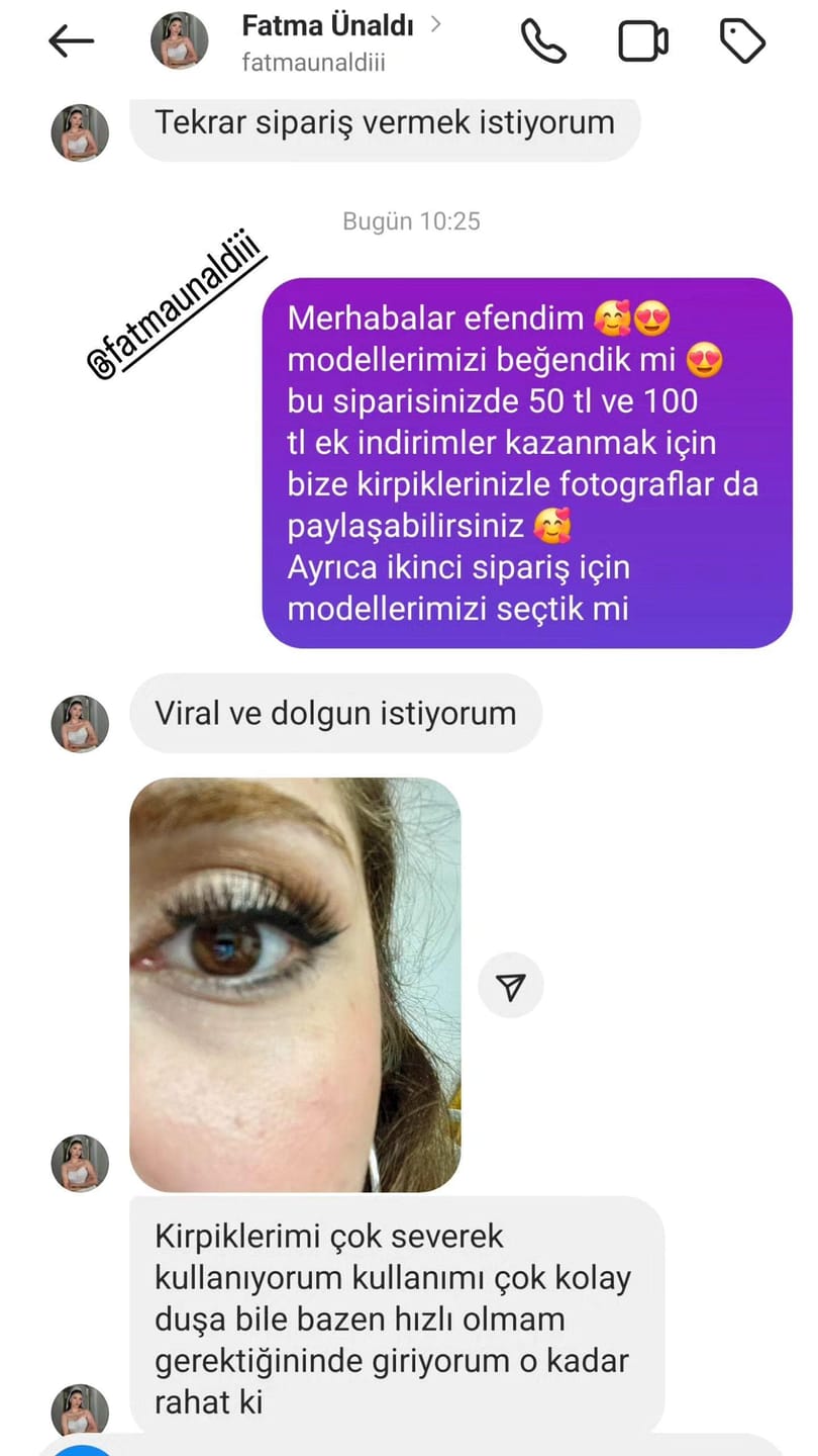 Customer photo review of Magic Eyes™ Sihirli Kirpikler