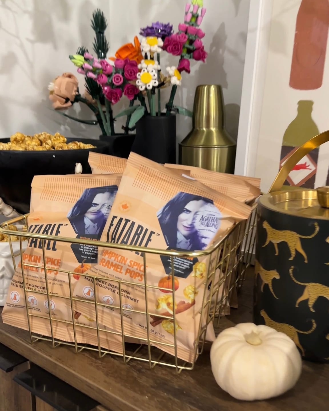 Customer photo review of Pumpkin Spice Caramel Popcorn - Limited Edition inspired by Marvel Television's "Agatha All Along"