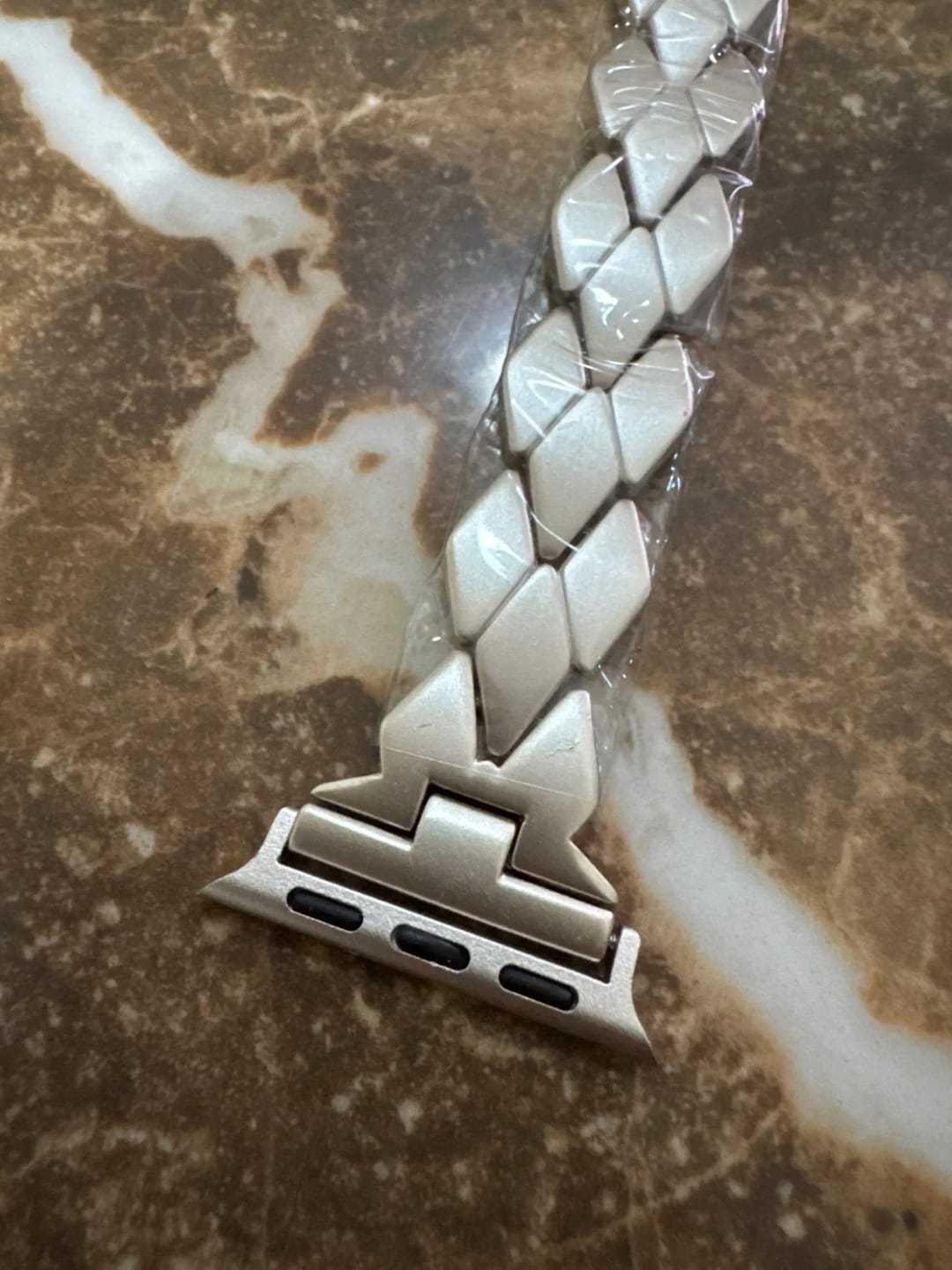 Customer photo review of Apple Watch Stainless Steel Band - Sleek Luxury Strap