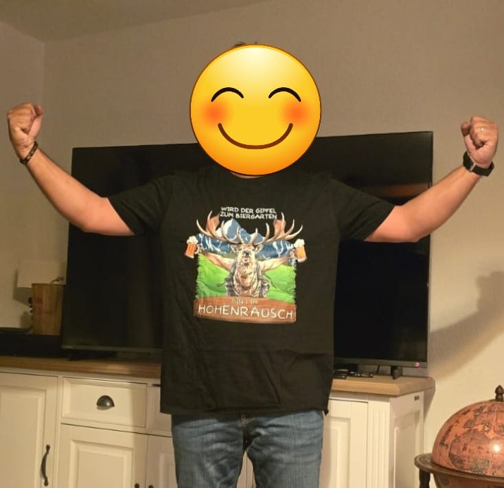 Customer photo review of Höhenrausch Premium T-Shirt Unisex
