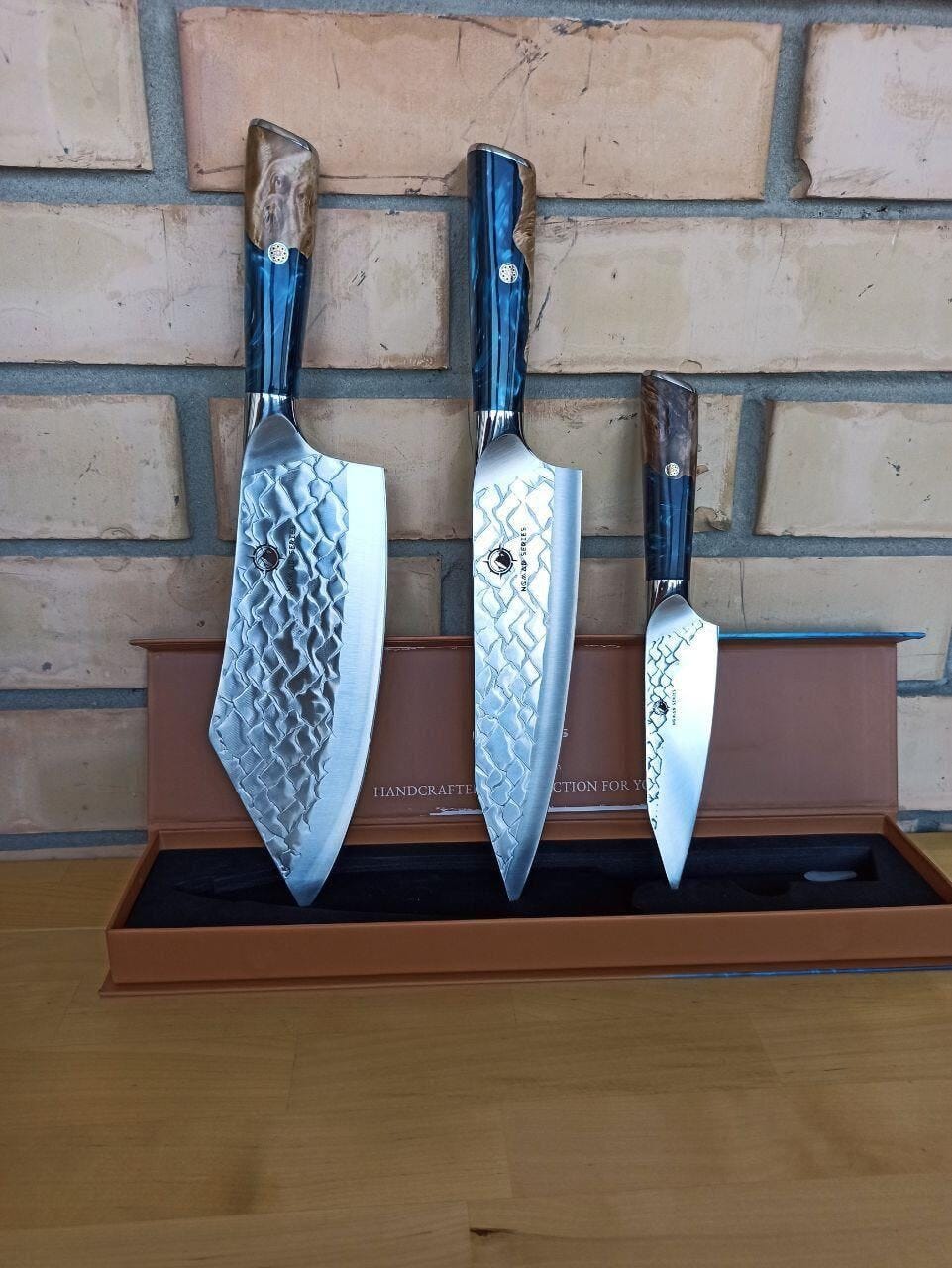 Customer photo review of Aotsuki (青月) Sets - Japanese Damascus Steel Chef’s Knives