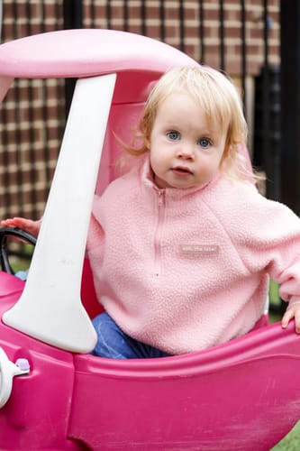 Customer photo review of Kids Sherpa Jumper - Pink
