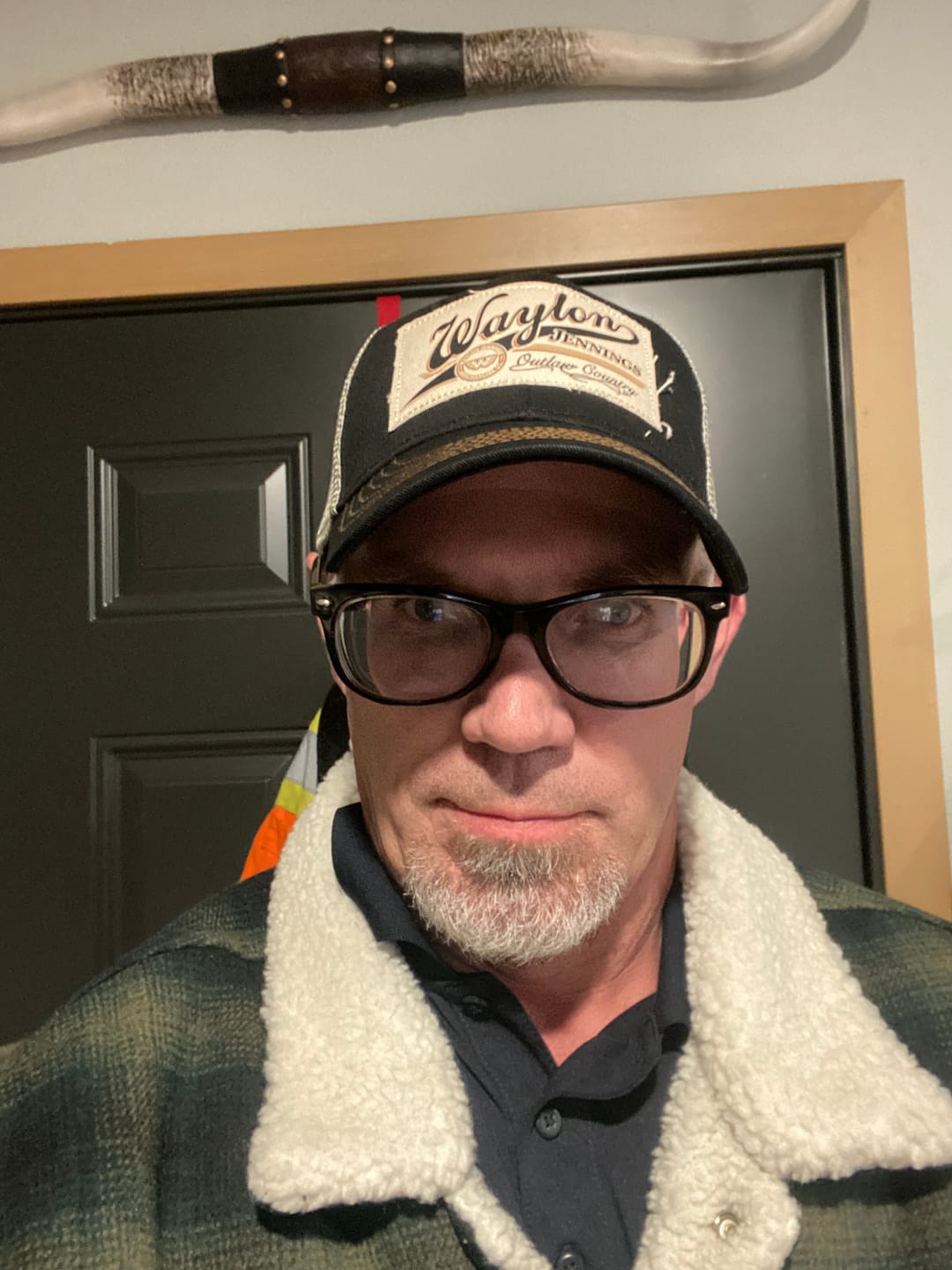 Customer photo review of Waylon Jennings Outlaw Country Trucker Hat