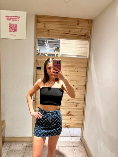 Customer photo review of Pollera Rombos Blue