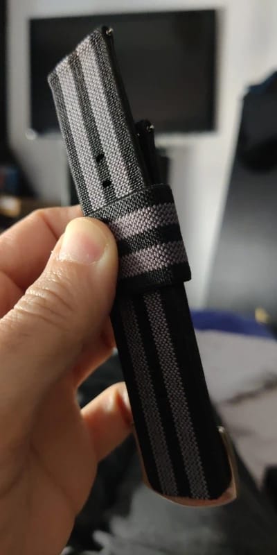 Customer photo review of Nylon Samsung Galaxy Watch Strap - Versatile Comfortable Fit
