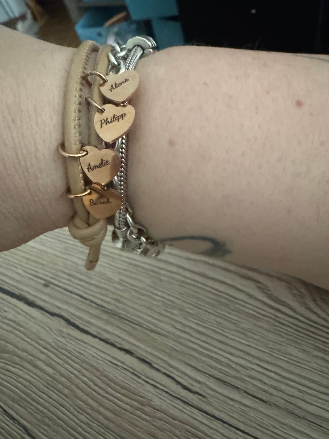 Customer photo review of Freunde - Individuelles Lederarmband