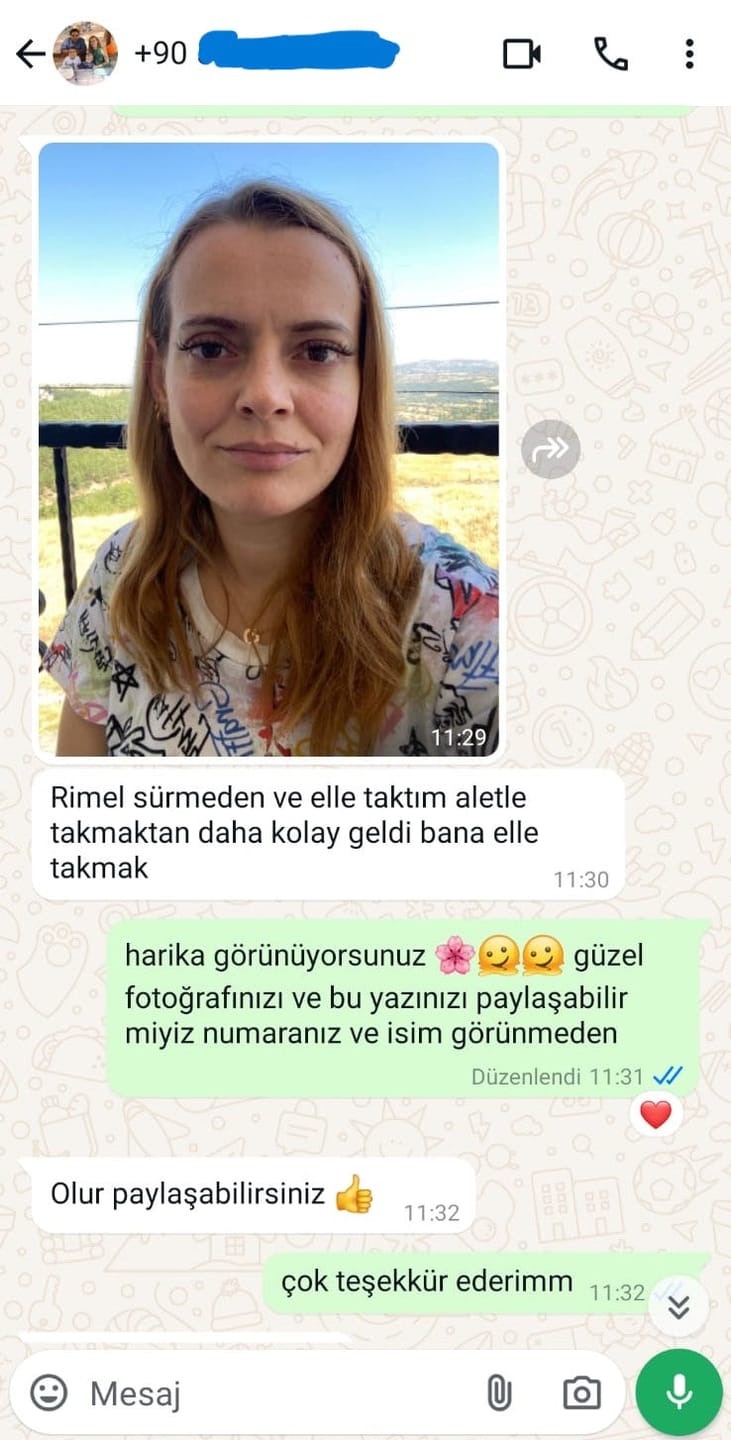 Customer photo review of Magic Eyes™ Sihirli Kirpikler