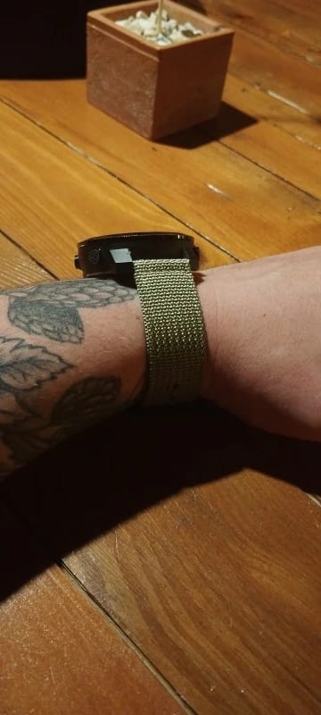 Customer photo review of Ticwatch Nylon Band - Tough, Stylish, Comfortable Strap