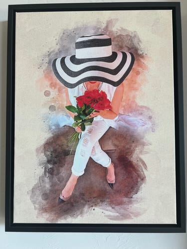 Customer photo review of Personalized photo Painting