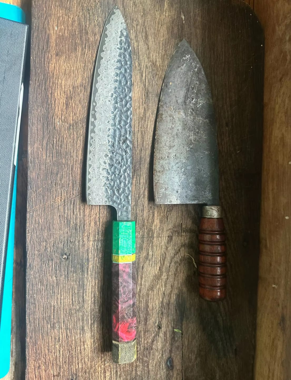 Customer photo review of Kazeshimo (風霜) - Japanese Damascus Steel Chef's Knife (8 inch)