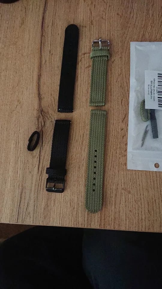Customer photo review of Samsung Galaxy Watch Nylon Strap - Durable & Versatile Band