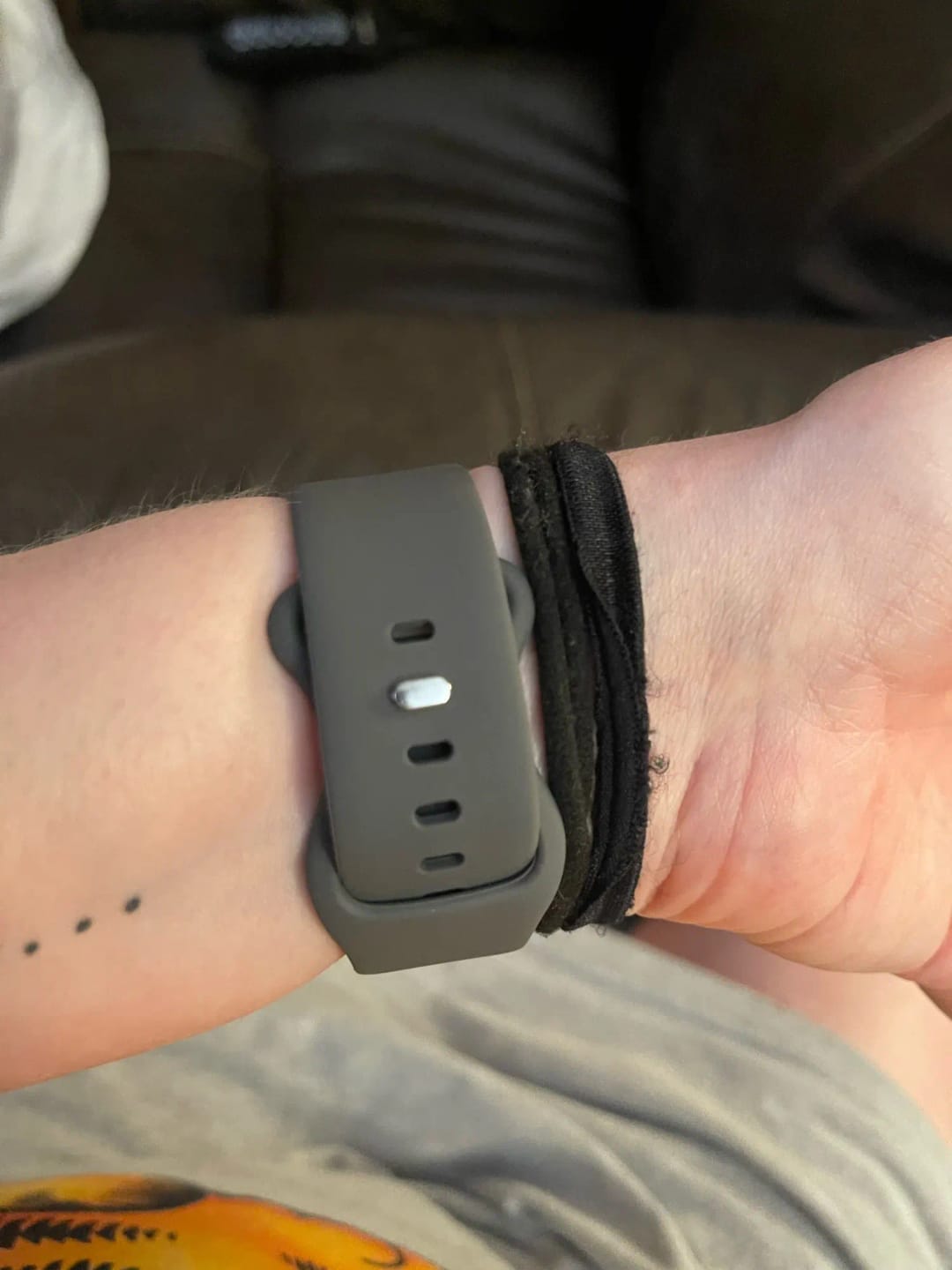 Customer photo review of Apple Watch Silicone Band - Soft Waterproof Flexible Strap