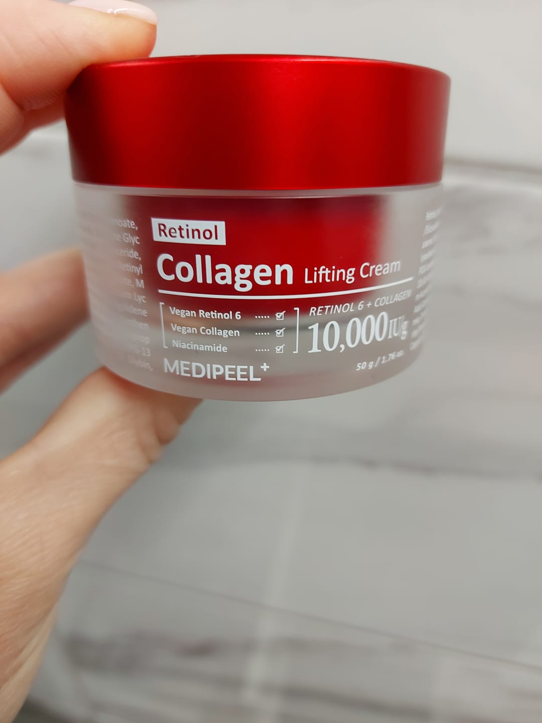 Customer photo review of Dubultais liftinga krēms ar retinolu un kolagēnu Medi-Peel Retinol Collagen Lifting Cream