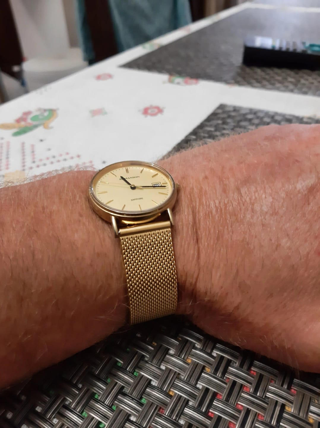 Customer photo review of Huawei Milanese Stainless Steel Band - Comfortable and Sleek