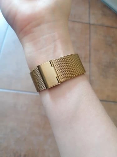 Customer photo review of Huawei Milanese Stainless Steel Band - Comfortable and Sleek