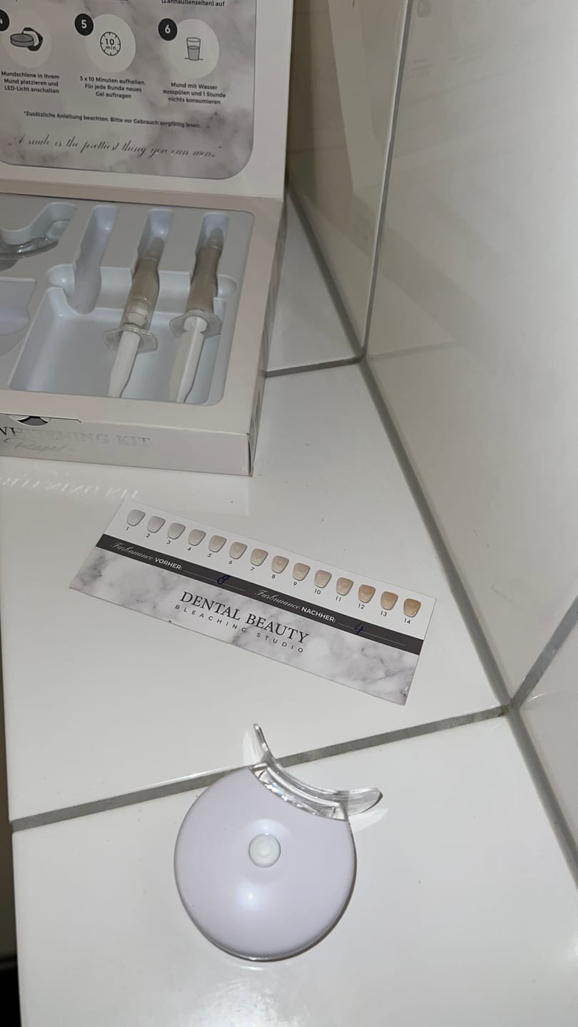 Customer photo review of Zahnbleaching-Set Rapid+
