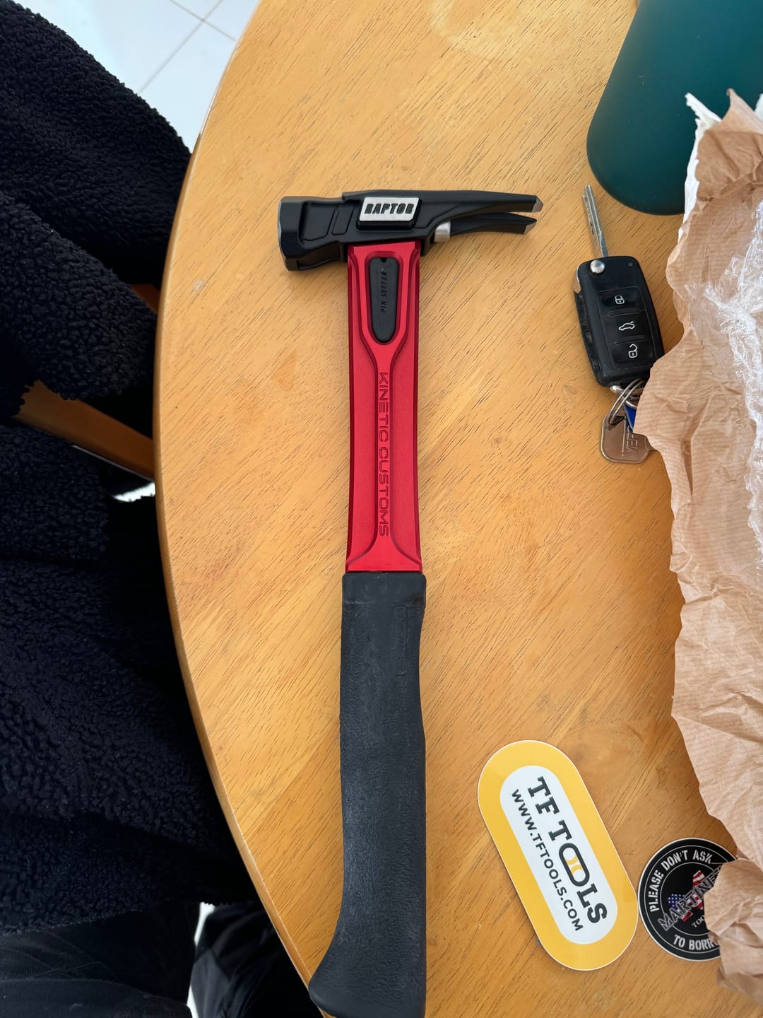 Customer photo review of Kinetic Customs | Raptor Aluminium Hammer Handle