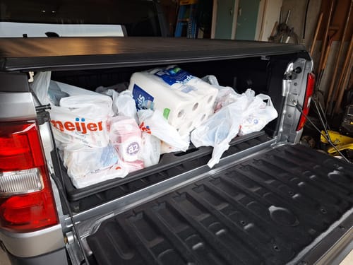 Customer photo review of Last Boks Truck Bed Organizer | Fits 2022-2024 Ford Maverick