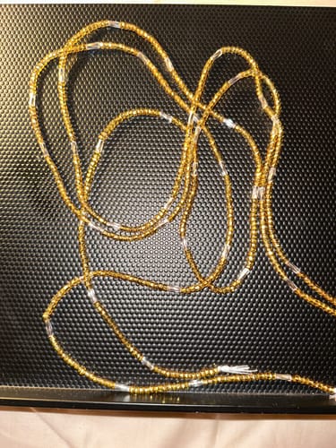 Customer photo review of BEST SELLER  Gold Treasure African Waist beads - Get 5 for 50% Off at checkout 🔥