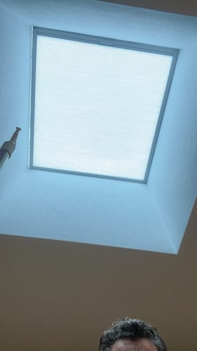 Customer photo review of Keego Classic Skylight Cellular Shades Cordless