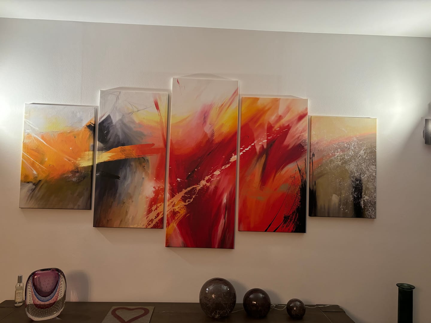 Customer photo review of Tableau Art Abstrait Coloré