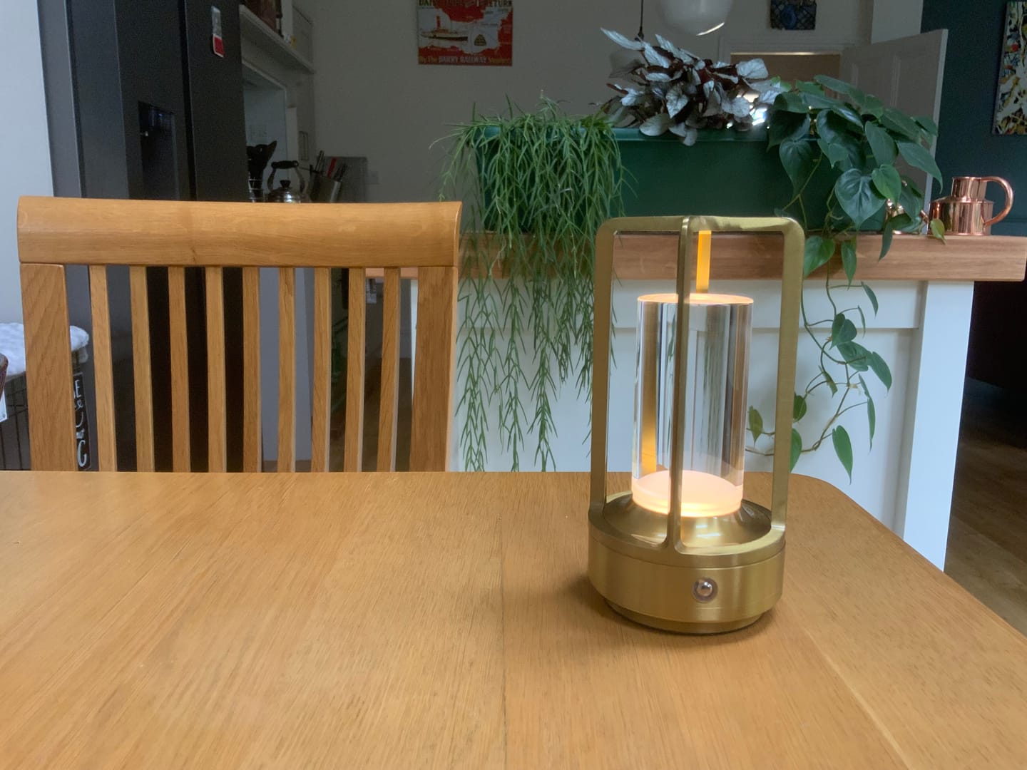 Customer photo review of Modern Cordless Metal Nordic Desk & Table Lamp - Cordless, Rechargeable, LED with Touch Control & Dimming Feature, Suitable for Bedroom, Home, Outdoor - Ideal Night Light for Restaurant and Home Usage