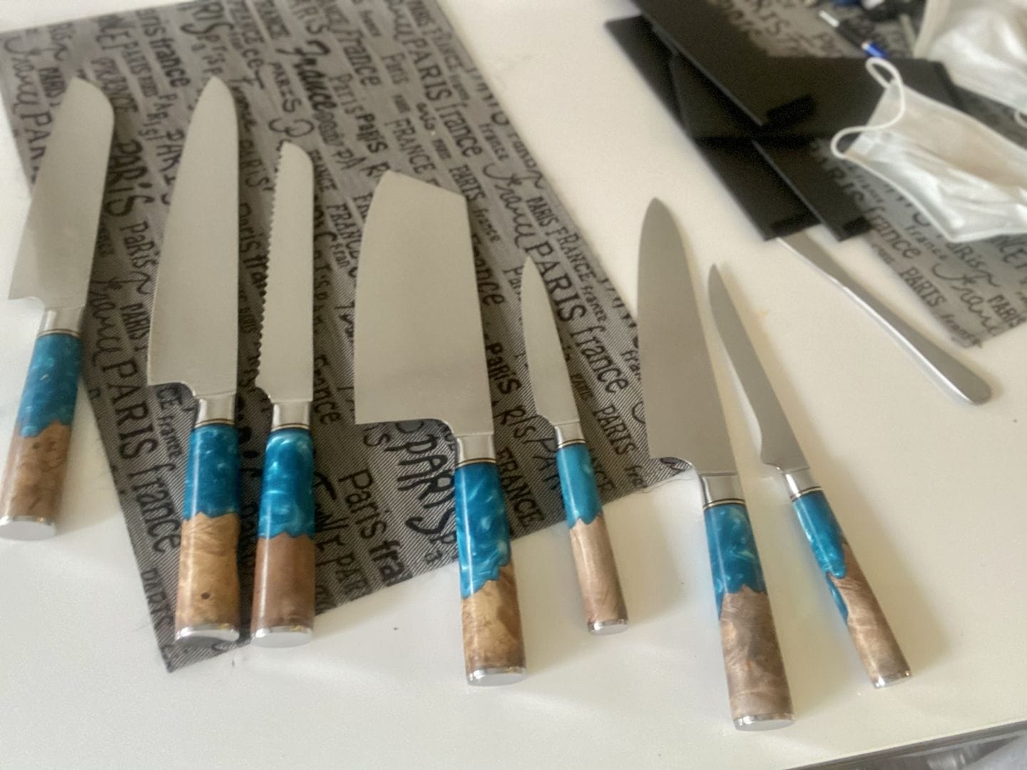 Customer photo review of Aotsuki (青月) - Japanese Damascus Steel Chef’s Knife